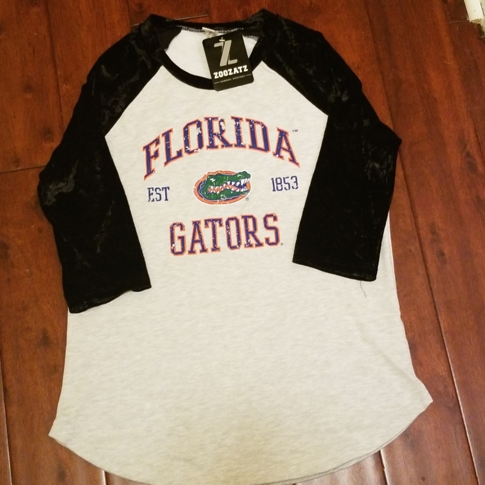 Florida gators quarter sleeve tshirt large,  new